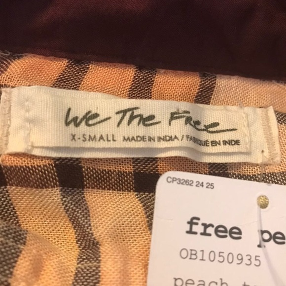 🌙FREE PEOPLE Pacific Dawn Plaid Shirt🌙 - Picture 8 of 8